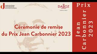 Cérémonie Jean Carbonnier 2023 [upl. by Bish]