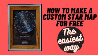 HOW TO MAKE A CUSTOM STAR MAP FOR FREE  THE NIGHT SKY  PTBR [upl. by Boni443]