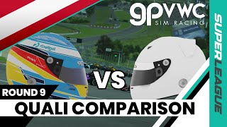 Bock vs Stepkowski  Qualifying Comparison  GPVWC Austrian GP [upl. by Ajnot]