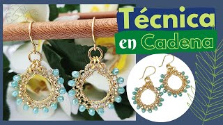 ARETES con CADENAS y CRISTALES 🙌en un DISEÑO que te encantarà Te lo muestro PASO A PASO 🚀💪🎈 [upl. by Phillis206]