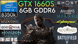 GTX 1660 Super  I3 8350K amp 16GB Ram  Test In 10 Games In 2024 [upl. by Darsie724]