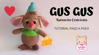 GUS GUS Ratoncito Cenicienta Amigurumi Tutorial paso a paso Patrón en Descripción [upl. by Victoir]