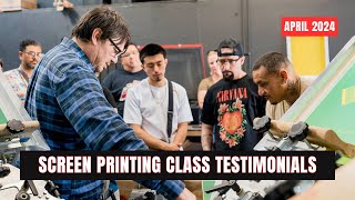 April 2024  Screen Printing Class Testimonial  NorCalScreenPrintSupply [upl. by Hiroshi]