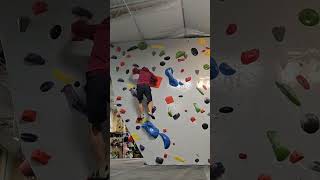 Orange Holds Ungraded Circuit Likely Red Circuit V0V2 Comment With Advice bouldering [upl. by Auka58]