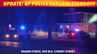 EXCLUSIVE VIDEO UPDATE Grand Forks Police Explain Monday Night Standoff [upl. by Aimac192]