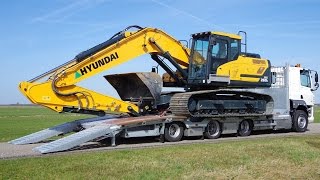 Veldhuizen oprijwagen voor het vervoer van kranen en bulldozers tot 29 ton Trekkerweb [upl. by Rehtae]