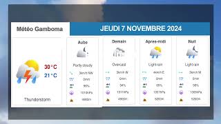 METEO DU 07 NOVEMBRE 2024 [upl. by Cirad]