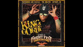 King Gordy quotThe painTime to diequot Fright Fest 102924 Detroit MI [upl. by Kohcztiy360]