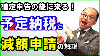 確定申告の後に来る！予定納税と減額申請の解説 [upl. by Yelsna]