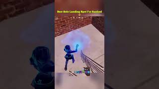 Best Solo Landing Spot For Ranked 😎 tipstervibes fortnite shorts [upl. by Perlie]