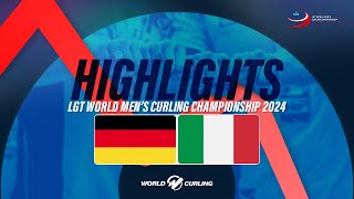 Qualification game Germany v Italy  LGT World Mens Curling Championship 2024  Highlights [upl. by Burleigh]