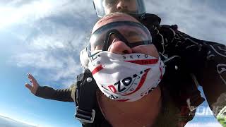 YELENA MEDZVETSKAYAs DZONE Tandem skydive at Skydive Idaho [upl. by Odradlig357]