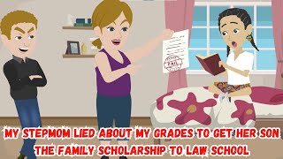 My Stepmom Lied About My Grades to Get Her Son the Family Scholarship to Law School [upl. by Annaxor205]