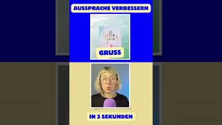 GROß und GRUß richtig aussprechen Aussprache verbessern [upl. by Marih]