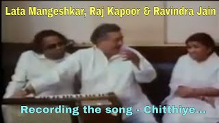 Lata Mangeshkar live recording a song for movie Heena [upl. by Yarrum528]