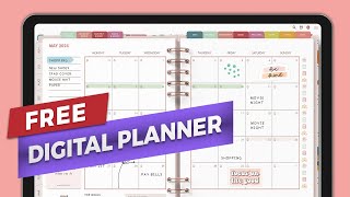 Free Digital Planner 2024 Goodnotes Planner template with Sticker Wizard Demo [upl. by Einafets]