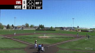 MSOE D2 Club Baseball Vs UWL Game 3 Playoffs [upl. by Davie]