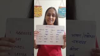 Homonyms Word in Hindi and English address [upl. by Harv]