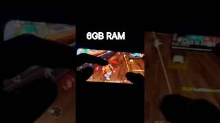 2GB RAM VS 6GB RAM FREE FIRE🔥 handcam GEMING TASTE shorts gaming viralvideo trending [upl. by Kolosick]