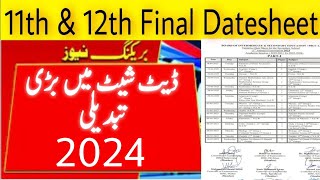 Date sheet 1st year 2nd year 2024  date sheet 2024 [upl. by Austen]