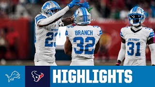 Jake Bates WALKOFF winner completes epic comeback win  Lions at Texans Week 10 NFL Highlights [upl. by Siuqram]