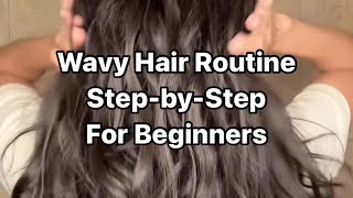 sabrinawithlove Stepbystep Wavy Hair Routine for Beginners [upl. by Frere]