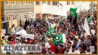 Thousands of people marching towards the centre of Srinagar [upl. by Amarette152]