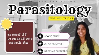 Tips to study Parasitology in telugu Microiology  Mlt Healthy vlogs [upl. by Swamy537]