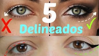 Tips de delineado DE OJOS PARA párpado caído o encapotados paso a paso [upl. by Krispin]