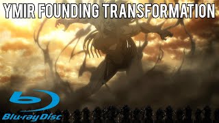 Ymir Founding Titan transformation I Bluray I Attack on Titan Final Season Episode 21 [upl. by Oemor]