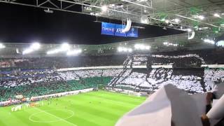 Große Fanchoreografie Borussiapark Borussia Mönchengladbach  Manchester City 12 [upl. by Rdnaskela142]