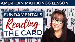 American Mah Jongg Lesson Fundamentals 5 Reading the Card mock card [upl. by Richie94]