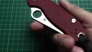 Spyderco Para 3 M390 red G10 DLT trading exclusive [upl. by Spratt]