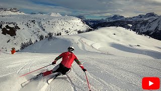 SKI CARVING IN ITALY [upl. by Nilyram]