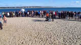 COTUIT MA POLAR BEAR PLUNGE NEW YEARS DAY 2014  CAPE COD  BEFORE [upl. by Ikairik923]