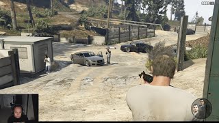 Grand Theft Auto V  Assassination spree saving hostages from drug gangs and rogue security [upl. by Cr]