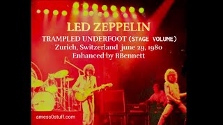 LED ZEPPELIN Trampled Underfoot STAGE SOUND Zurich June 29 1980 ledzeppelin [upl. by Aneeg]