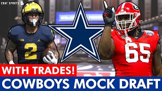 NFL Mock Draft WITH TRADES Dallas Cowboys 7Round Draft For The 2024 NFL Draft [upl. by Emerald]