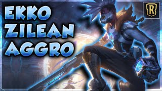 NEW EKKO ZILEAN AGGRO  Deck Overview and Gameplay  Legends of Runeterra  Dyce [upl. by Rea]