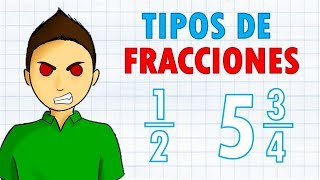 TIPOS DE FRACCIONES Super fácil  Para principiantes [upl. by Ataeb834]