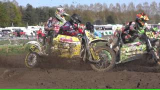 MCLB motorcross Aalter 1 mei 2016 zijspannen [upl. by Zsamot]