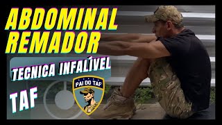 ABDOMINAL REMADOR  Técnica correta para ser aprovado no TAF [upl. by Susumu978]