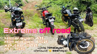 Himalayan 450 off road malayalam Himalayan 411 xpulse 200 Yamaha MT 15 extreme offroad malayalam [upl. by Hosfmann]