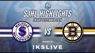 HIGHLIGHTS Melville Millionaires  Estevan Bruins Sept 20 2024 [upl. by Stafani]