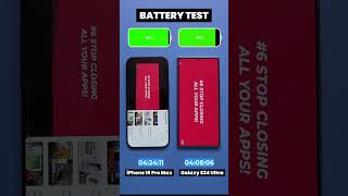 iPhone 16 Pro Max vs Galaxy S24 Ultra Video Battery Drain Test [upl. by Ecinnahs]