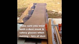 Cutting the Masonite into Strips [upl. by Klepac]