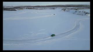 Moskvich 2140 AZLK ICE Rallysprint 03022024 copter [upl. by Tesil]