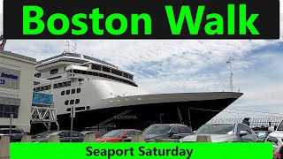 Boston Walk Seaport Saturday [upl. by Pence]