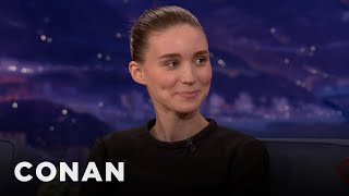 Rooney Mara Is Painfully Shy  CONAN on TBS [upl. by Ydnak]