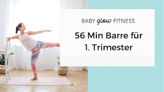 56 Min Barre für Schwangere im 1 Trimester [upl. by Balkin239]